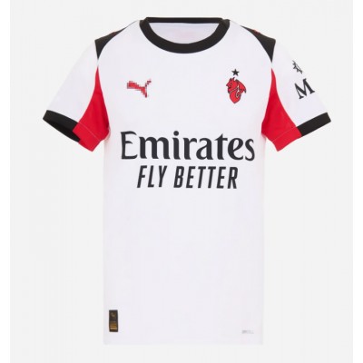 Fotballdrakt Dame AC Milan Strahinja Pavlovic #31 Bortedrakt 2025-26 Kortermet Fotballdrakt Dame AC Milan Strahinja Pavlovic #31 Bortedrakt 2025-26 Kortermet